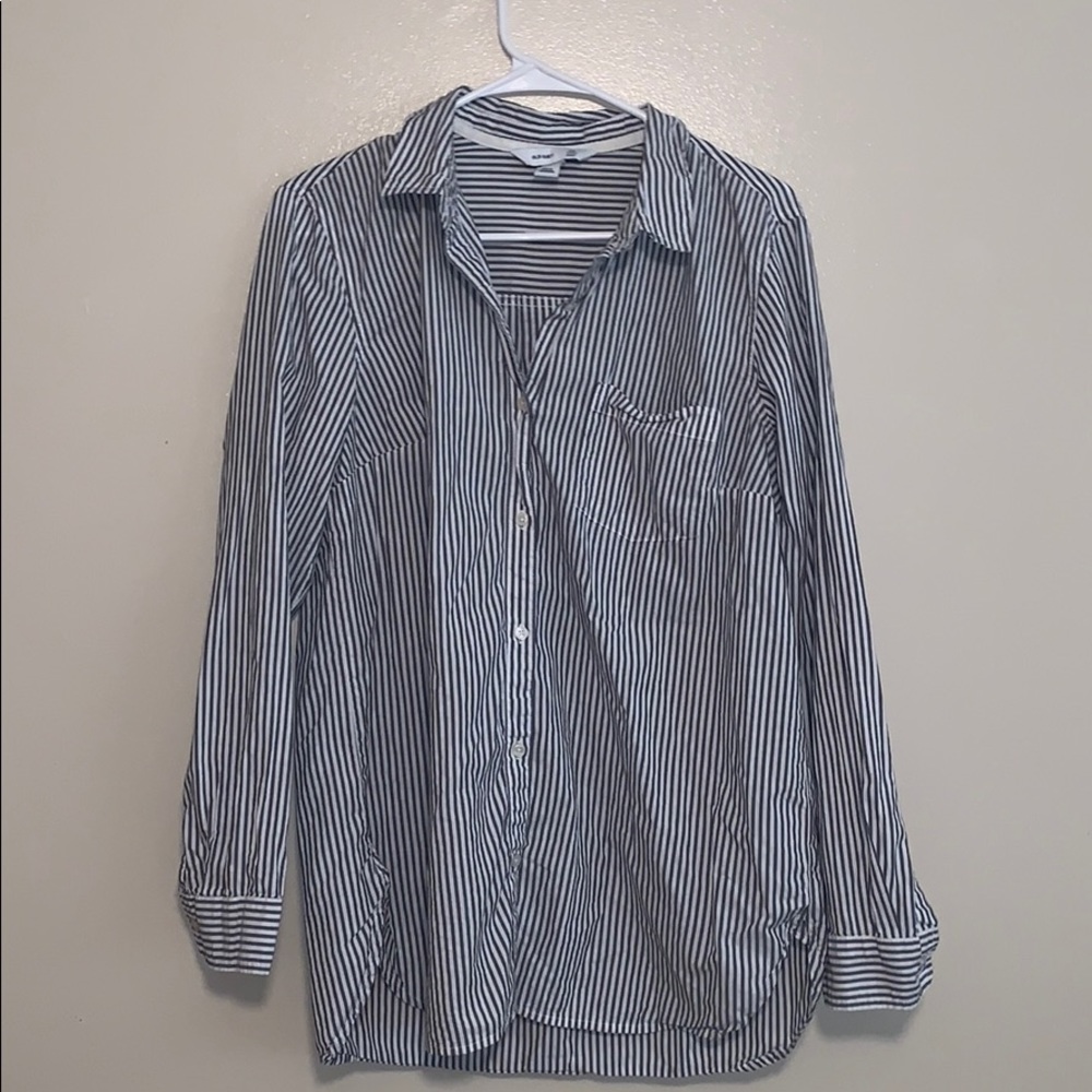 Classic striped shirt tunic